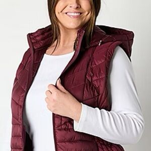 Charter Club Red Quilted Vest